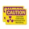 Signmission Radiation & Laser Sign, 5 in H x 7 in W, Vinyl Decal, Rectangle OS-2PACK-CR-D-57-L-10163 - alternate 1